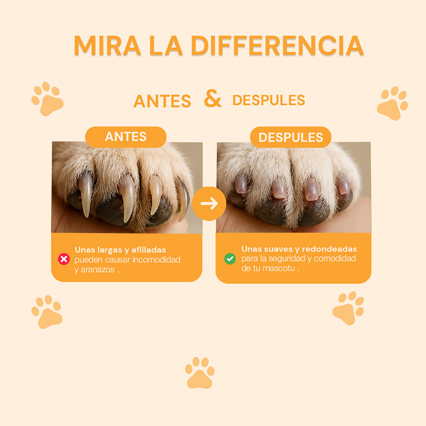 Cortauñas LED para mascotas Pawtix